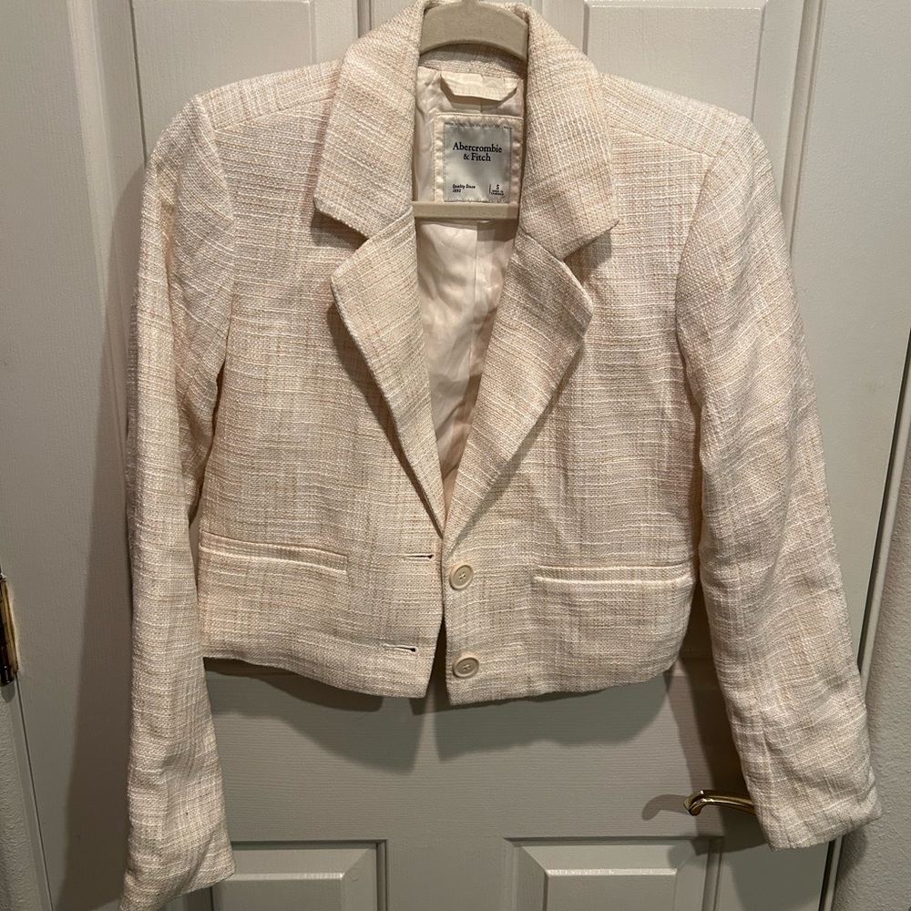 Abercrombie & Fitch Matching Set - Tweed Cropped Blazer and Shorts